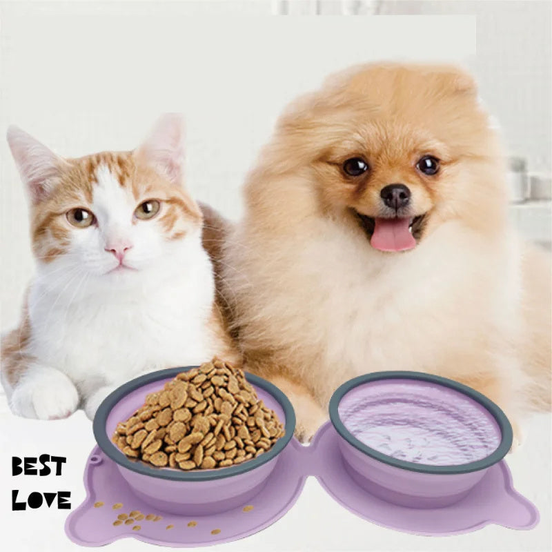 BarkMiles collapsible dog travel bowl product view