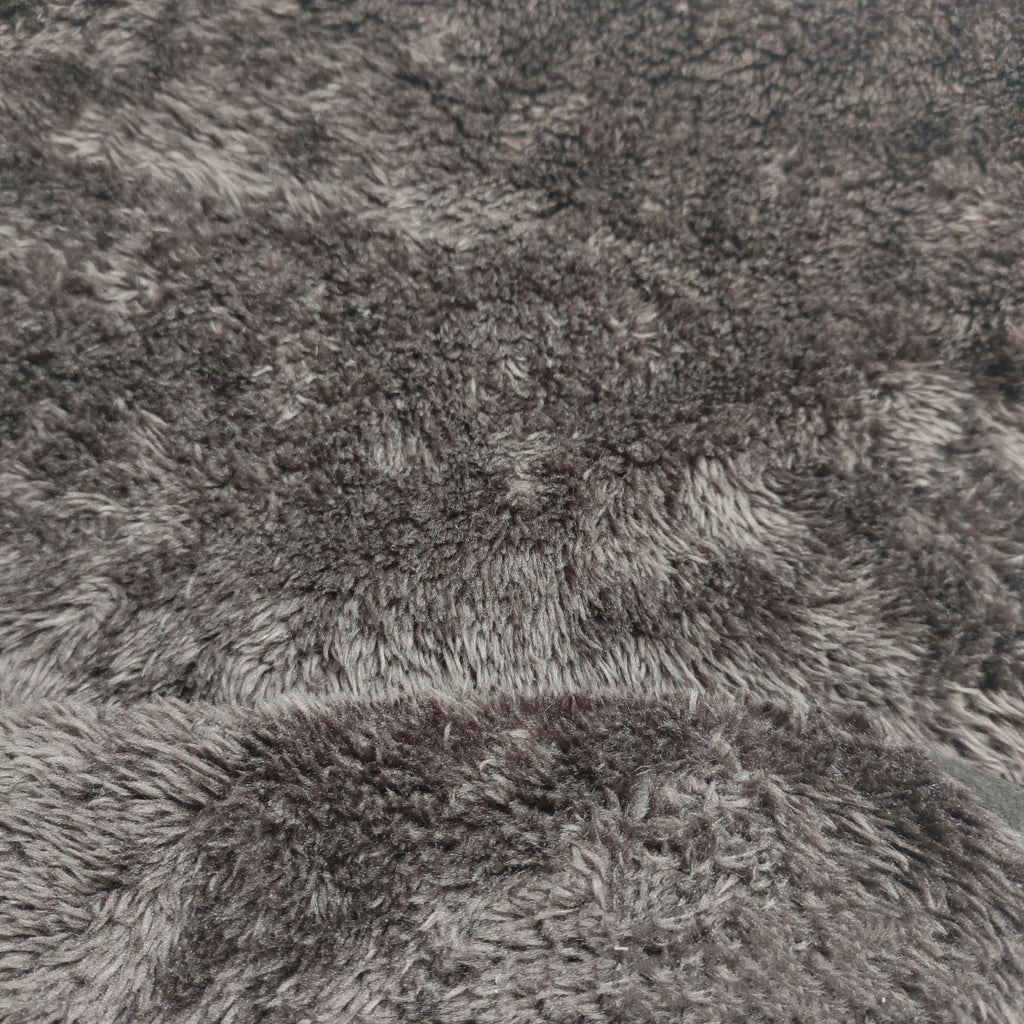 Close-up of the plush surface on the BarkMiles waterproof dog travel blanket